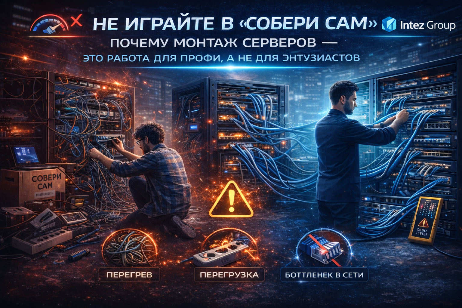 Не играйте в «Собери сам»: почему монтаж серверов — это работа для профи, а не для энтузиастов