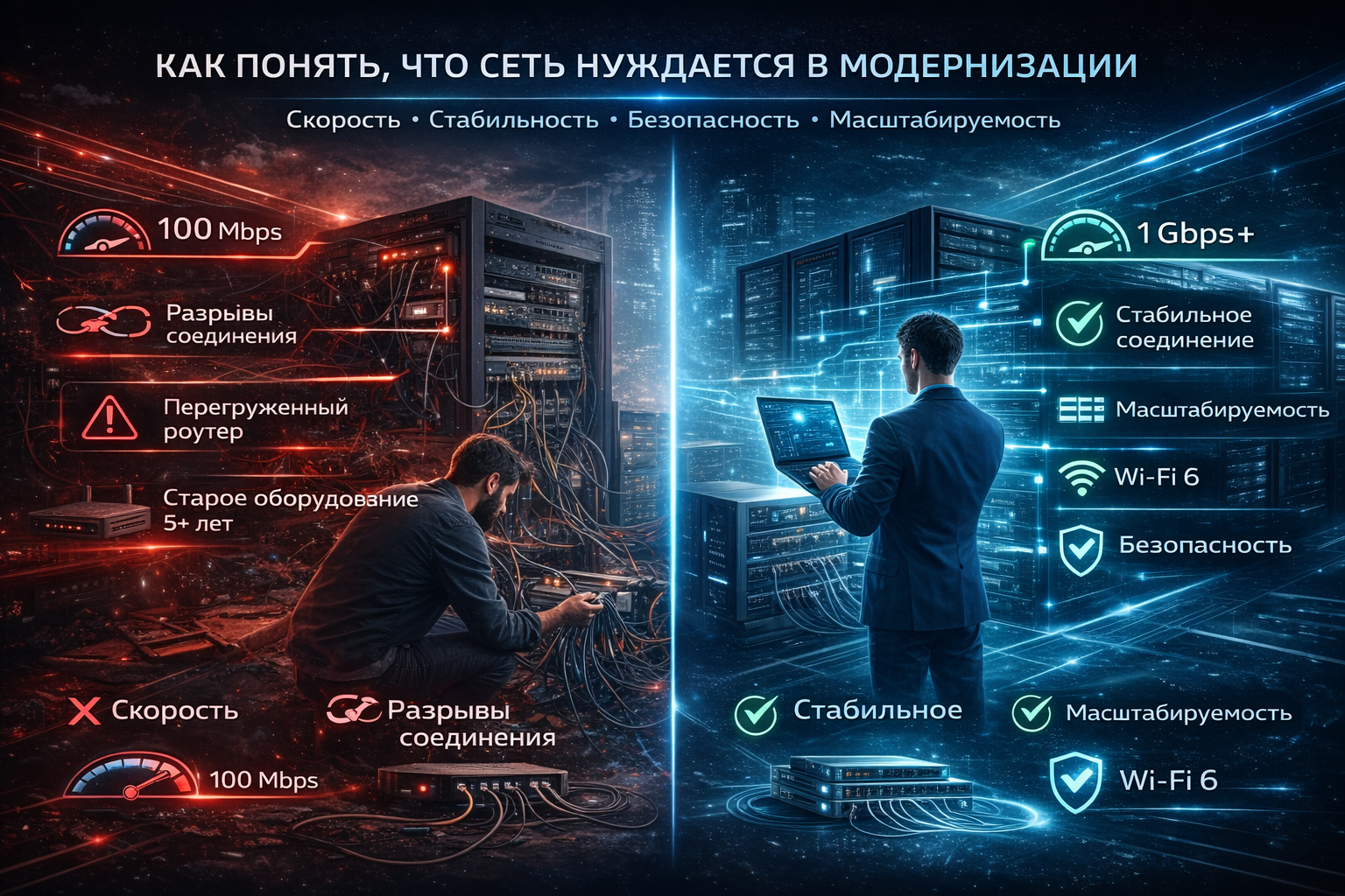 Как определить, что локальная сеть нуждается в модернизации