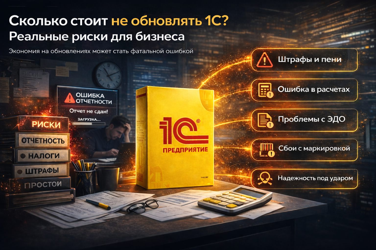 Сколько стоит не обновлять 1С? Реальные риски для бизнеса