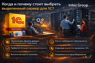 Когда и почему стоит выбрать выделенный сервер для 1С?